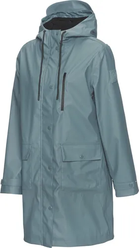Elbsand Regenjacke mit Ventilation – Blau/Grau Größe 38 - Funktionsjacke mit innovativem Mesheinsatz im Rücken für optimale Belüftung, ideal für aktive Outdoor-Aktivitäten. Wasserabweisend und modisch.
