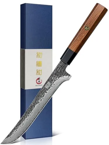 HOSHANHO Filetiermesser 18cm – Japanisches Fischausbeinmesser aus Kohlenstoffstahl