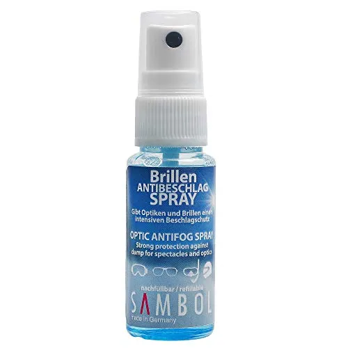 Sambol Brillen-Antibeschlag-Spray 30 ml Made in Germany Hilft gegen beschlagene Brille Antibeschlag Spray Antibeschlagspray Brille