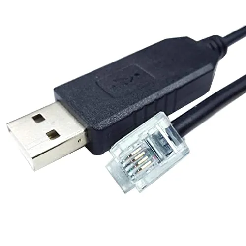Suamdoen USB auf RJ11 RJ12 Steuerkabel für Celestron Nexstar eq6 PC Link to Hand-Controller RS232 Serial Converter Cable