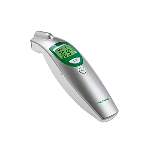 medisana FTN Fieberthermometer - Kontaktloses Infrarot-Stirnthermometer für die ganze Familie - Stirnthermometer mit berührungsloser Messung für genaue Temperaturkontrolle ohne Störung. Ideal für Babys, Kleinkinder und Erwachsene. Inkl. Speicherfunktion und visuellem Fieberalarm.