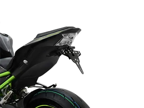 ZIEGER Kennzeichenhalter Pro für Kawasaki Z900/Z H2 - Robuster Kennzeichenhalter für Kawasaki Z900 und Z H2, witterungsbeständig und ohne TÜV-Eintragung, ideal für eine sportliche Optik und perfekte Passform.