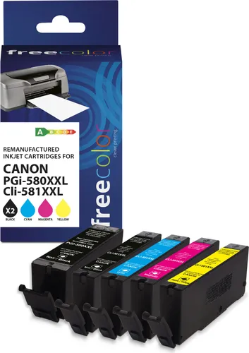 Produktbild Freecolor Patrone Canon PGI-580XXL black+CLI-581XXL
