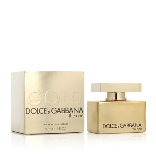 Dolce & Gabbana The One Gold Eau De Parfum Intense Spray 50ml - Damenduft in festlicher Variante mit blumig-fruchtigen Noten, ideal für besondere Anlässe. Eleganter Duft mit Mandarine, Jasmin und warmer Vanille.