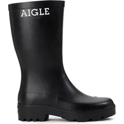 Aigle Atelier M Gummistiefel 45 EU - Robuste Naturkautschuk-Stiefel - Gummistiefel aus hochwertigem Naturkautschuk, ideal für nasse Wetterbedingungen und Outdoor-Aktivitäten. Größe 45, Farbe Noir.