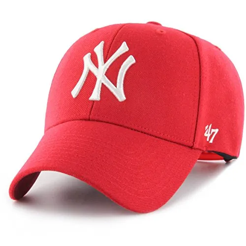 '47 Brand Snapback Cap - MLB New York Yankees rot - Hüte, Kappen & Mützen für Baseball-Fans, stylische Snapback mit einstellbarem Klettverschluss für perfekten Sitz und Fan-Style.