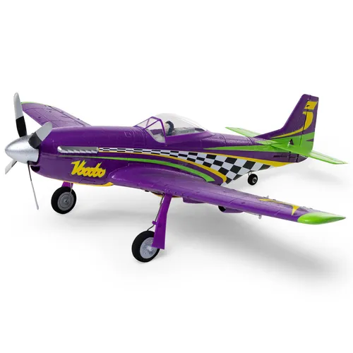 E-flite UMX P-51D Voodoo BNF Basic Reno Racer - RC-Modelle, detailgetreue Nachbildung der legendären P-51D Mustang, leicht und wendig aus EPO-Schaum, perfekt für Hobbyisten mit AS3X und SAFE Select Technologie.