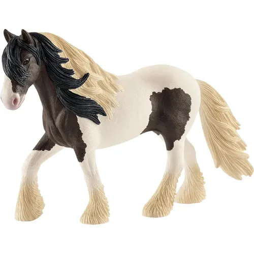 Schleich 13831 - Farm World Tinker Hengst, detailgetreue Pferdefigur mit geschecktem Fell, ideal für kreative Spiele ab 3 Jahren