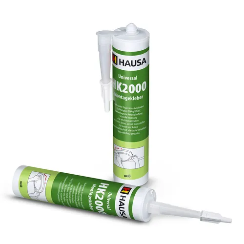 Montagekleber 2x 540g Styroporkleber Universal Baukleber weiß 200kg/10cm HAUSA