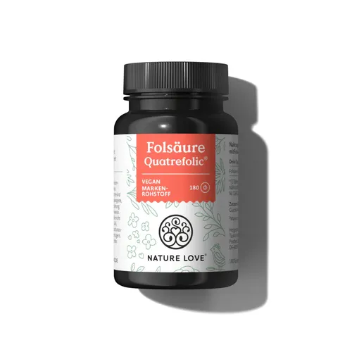 Folsäure Quatrefolic® Tabletten von Nature Love
