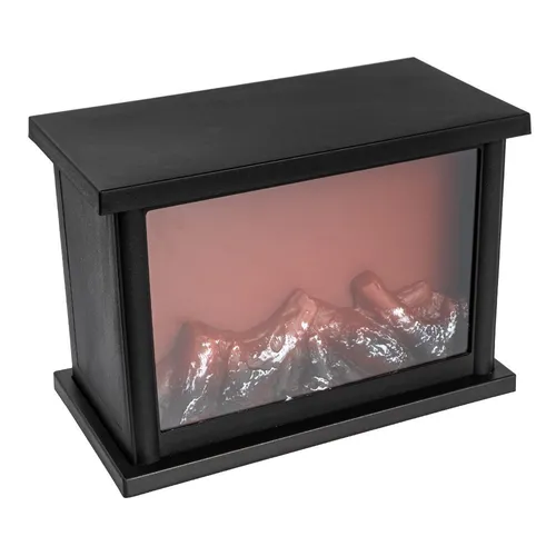 LED Kamin Deko Nostalgie Flammeneffekt Timer Batteriebetrieben Neu OVP