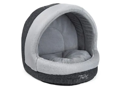 TrendPet Tierbett Höhle LunaHome - Kuschelige Ruheoase für Haustiere - Tierbetten, 100% Polyester, mit herausnehmbaren Wendekissen und abnehmbarem Bezug, ideal für gemütliche Stunden.