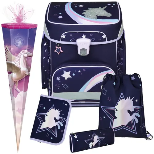 DREAMLAND - Einhorn - SCOOLI EasyFit Ranzen-Set 6tlg. mit SCHULTÜTE