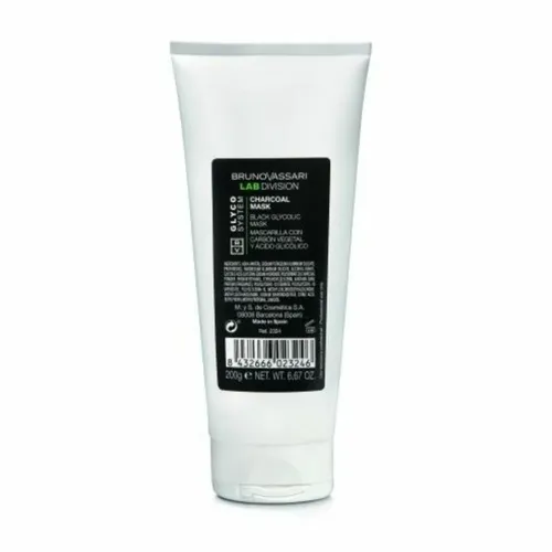 Bruno Vassari Glyco System Glycolic Acid Detoxifying Cream Mask 200 g - Gesichtspflege mit Glykol- und Detox-Effekt für strahlende Haut und porentiefe Reinigung.