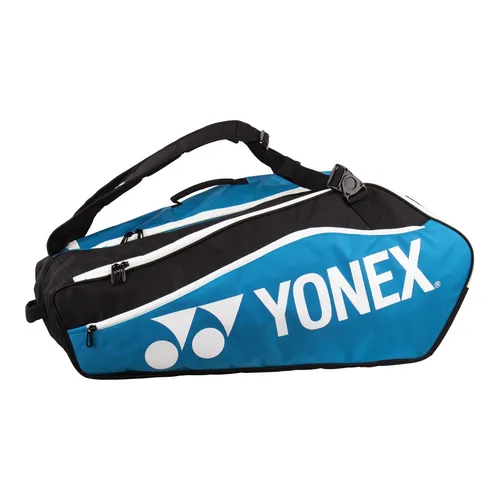 Yonex Racketbag Club Line 2024 - Sporttaschen für Club- und Wettkampfspieler, großes Racketbag mit 3 Hauptfächern für bis zu 12 Tennis-Rackets und praktischen Seitentaschen für Zubehör.