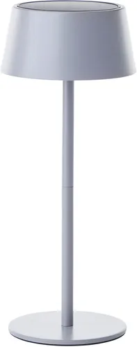 OTTO HOME Oddny Tischleuchte mit Solar & Akku – grau matt - Die elegante Oddny Tischleuchte vereint modernes Design mit innovativer Solar-Technologie. Ideal für Garten und Balkon, dimmbar und USB-ladbar für individuelle Beleuchtung. Spritzwassergeschützt (IP44) für zuverlässigen Einsatz im Freien.