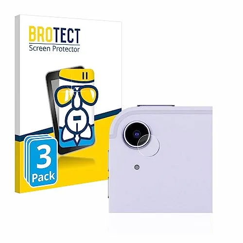 BROTECT 3 Stück Schutzglas für Apple iPad Air 5 WiFi 2022 (NUR Kameraschutz, 5. Gen.) Schutzfolie Panzer Folie Glas Displayschutz Made in Germany [ 9H, Anti-Fingerprint]