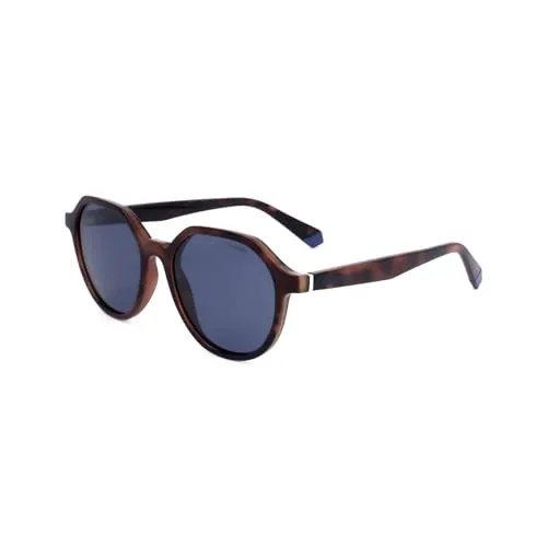 Polaroid Pld 6111/s IPR/C3 HAVANA BLUE Sunglasses Unisex Polycarbonate, Standard, 51