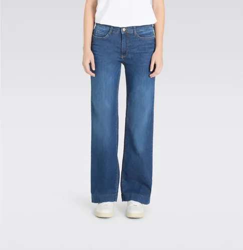 MAC Straight-Jeans Damen Wide Authentic Stretch Denim Blue - Jeans für Damen mit authentischer Optik, angenehmem Griff und hohem Tragekomfort. Ideal für einen eleganten Look im Alltag.