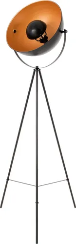 Dreibein-Stehleuchte Bernice E27 schwarz-gold in gold von Näve