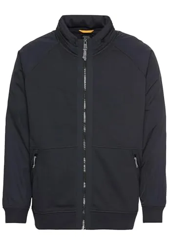 camel active Herren Sweatjacke mit einrollbarer Kapuze Dunkelblau Menswear-XL