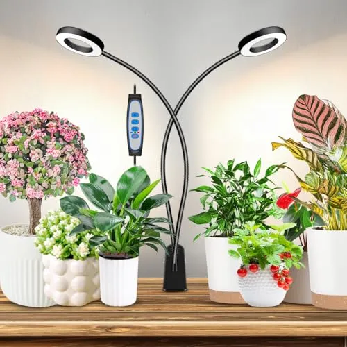 Eurbolan Pflanzenlampe LED Vollspektrum, 96 LEDs 6000k Grow Light mit Clip