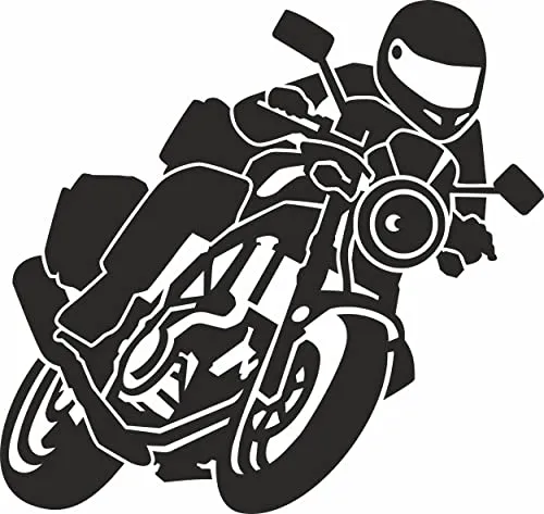 carstyling XXL Aufkleber 2 x45 mm Motiv Motorrad