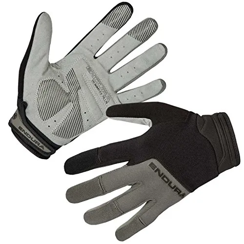 Endura Hummvee Plus Finger Radfahren Handschuhe für Herren, Schwarz, L - Fahrradhandschuhe mit robustem Handrücken aus dehnbarem Mesh und optimaler Belüftung, ideal für Komfort und Grip bei jeder Fahrt.