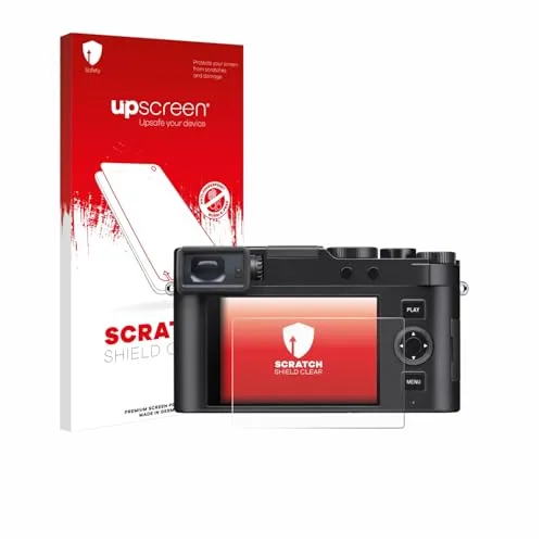 upscreen Schutzfolie für Leica D-Lux 8 – Made in Germany, Kristall-klar, Kratzschutz, Anti-Fingerprint