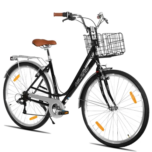 Produktbild HILAND Cityrad 28 Zoll – Unisex Fahrrad mit 7-Gang und V-Bremsen