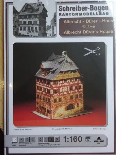 Albrecht Dürer Haus 1:160 N Kartonbausatz *NEU* Schreiber- Bastelbogen