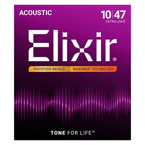 Elixir Nanoweb Extra Light Phosphor Saiten von Elixir