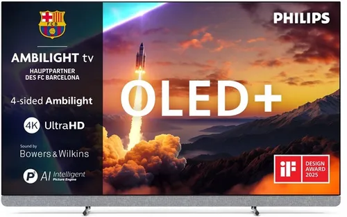 Philips 77OLED910 77 Zoll 4K Ultra HD OLED Fernseher in silber von Philips