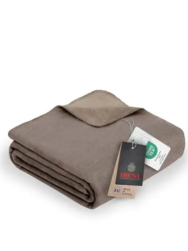 Ibena Dublin Kuscheldecke 150x200 cm in braun von IBENA