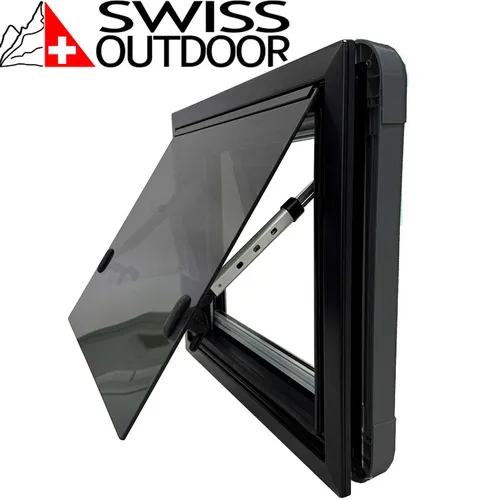 SWISS OUTDOOR Camper Ausstellfenster 1200x500 ECHTGLAS