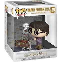 FUNKO POP! Deluxe Harry Potter - Harry Pushing Trolley Figur - Spielfigur aus hochwertigem Vinyl, ideal für Sammler und Fans - bringt die Magie von Hogwarts direkt zu Ihnen!