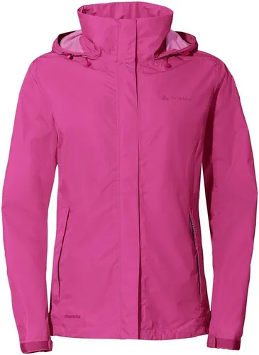 VAUDE Damen Funktionsjacke Escape Light - Leichte, moderne Allroundjacke aus wasserdichten und atmungsaktiven Materialien, ideal für Outdoor-Aktivitäten. Die Kapuze kann im Kragen verstaut werden.