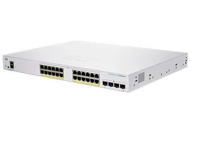 Cisco Business CBS350-24FP-4X - Managed Switch mit 24 GE-Ports und 4 x 10G-SFP+, PoE für effiziente Energieverwaltung und erhöhte Sicherheit