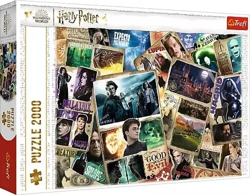 Trefl 27123 - 2000 Teile Harry Potter Puzzle, kreative Unterhaltung für Erwachsene und Kinder ab 12 Jahren, fördert Geduld und Konzentration