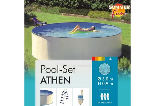 SUMMER FUN Rundpool Set Athen 300x90 cm