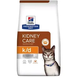 HILL'S PD Diätfutter für Katzen k/d - 3kg, unterstützt die Nierenfunktion bei chronischem Nierenversagen, ideal für ausgewachsene Katzen