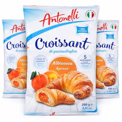 Antonelli gefüllte Croissants 15 Stück (Aprikose (750g)) von Tise Süsswaren