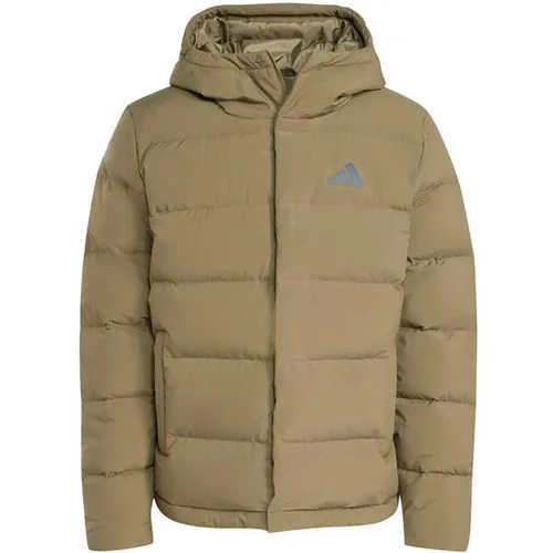 ADIDAS Herren Jacke Helionic CLIMAWARM mit Kapuze in grün von adidas