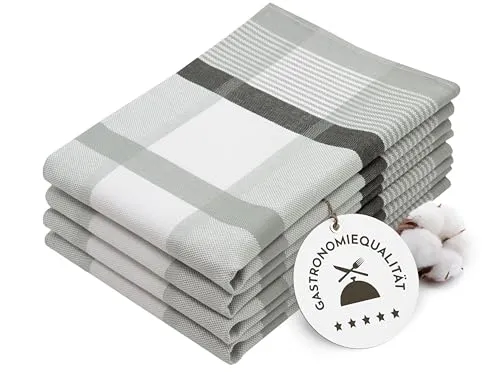 ZOLLNER 4er Set Geschirrtücher Baumwolle in 50x70 cm von Zollner