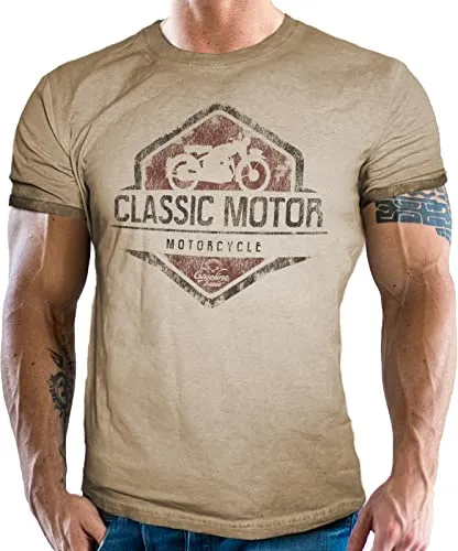 Gasoline Bandit Original Biker Racer Herren T-Shirt - T-Shirts für Herren mit original GASOLINE BANDIT Design, brillanter Druck und weichem Griff, ideal als Geschenk für Biker und Motorradfahrer.