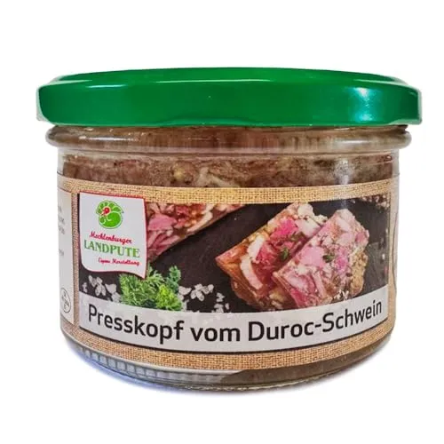 Mecklenburger Landpute | Presskopf vom Duroc-Schwein | fester Aufschnitt nach alten ostpreußischem Rezept | 200g Glas