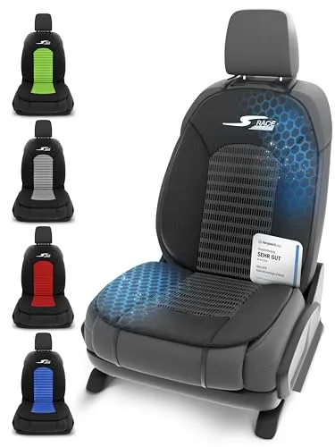 Walser Car Comfort Auto-Sitzauflage S-Race - Sitzauflagen für PKW, bietet optimalen Schutz vor Abnutzung und ist ausgezeichnet mit 'Sehr Gut'. Die 16 mm Polsterung sorgt für hohen Sitzkomfort und einfache Reinigung.