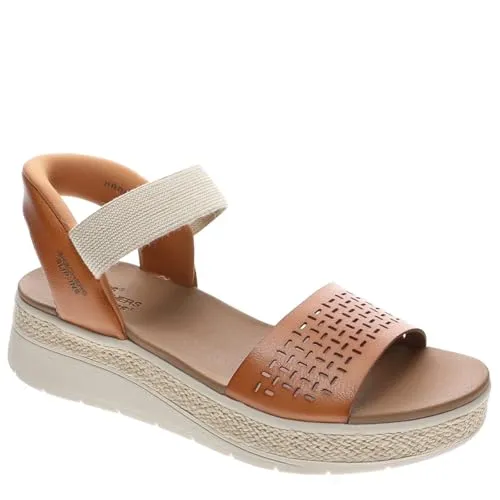 Skechers Damen BOBS Sun RAY Sneaker, Vegan Leder, 40 EU - Damen-Sneaker aus veganem Leder mit Jute-Mittelsohle und flexibler Traktion für optimalen Komfort und Stil.