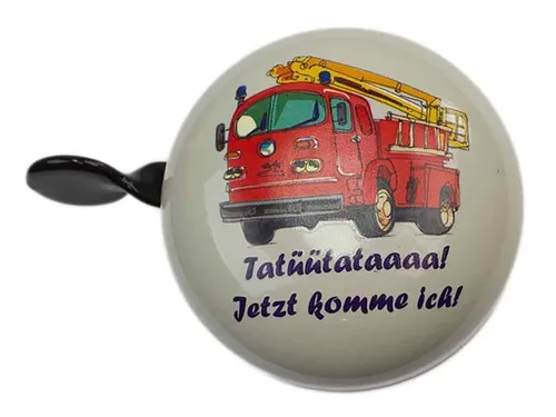Fahrradklingel bbeBell Mini Ding Dong Feuerwehr „Tatütata“, Ø 60mm, Bike Bell
