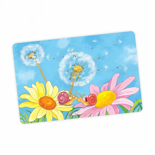 stabile Vinyl Schreibtischunterlage Pusteblume Bastelmatte Kinder Platzset abwas